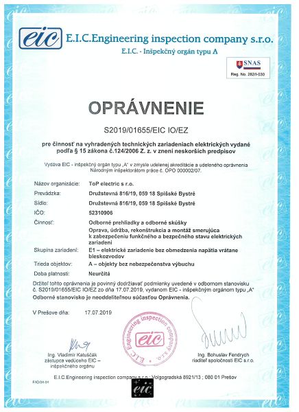 Oprávnenie na činnosť na vyhradených zariadeniach